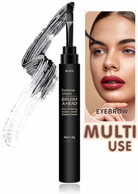 tanvi27 Long Lasting Black Creamy Texture Tinted Sculpted Black Brow Gel Makeup 1.8 g(JET BLACK)