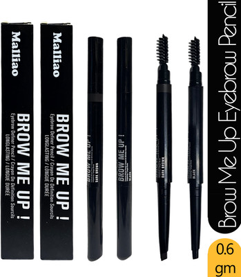 Malliao BEEMALIAO Brow Me Up Eyebrow Pencil (Black+Dark Brown) 0.6 g(Multicolor)