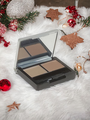 maliao Eyebrow Cake 2 Color Palette Brow Artist Genius Kit 4 g(Brown, Light Brown)