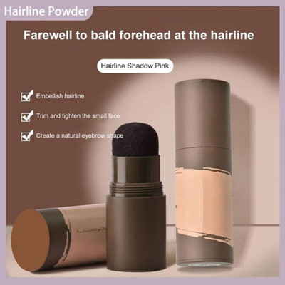 MYEONG Hair Sponging Pen Quick Root Touch Up With 3 Stencil 1 Brush 10 g(Dark Brown)