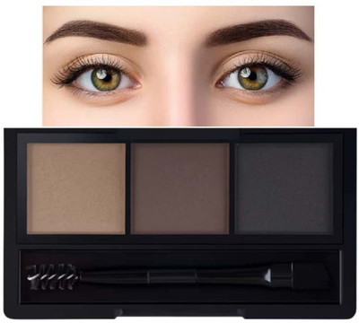 MYEONG 3 In 1 Eyebrow Powder Palette and Eye Pencile With Brush 7.2 g(Multicolor)