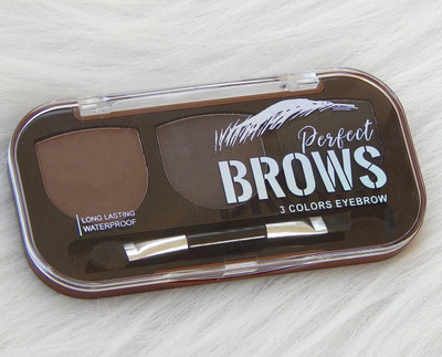 BALWRICK 3 Color eyebrow powder cake Palette With Brush 9 g(Multocolor)