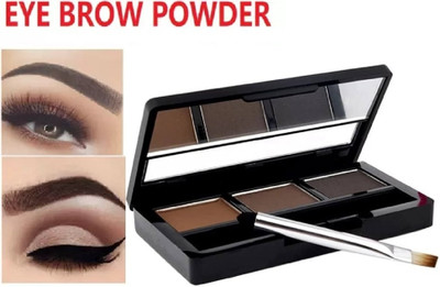 Amaryllis 3D 3 In 1 Black and Brown Eyebrow Powder Palette 7.5 g(MULTICOLOR)
