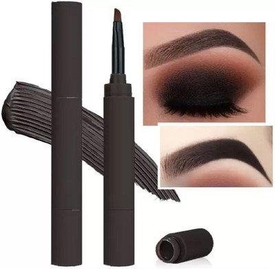GABBU Eyebrow Cream Pen Makeup Waterproof Lasting Not Smudge Eyeliner Jet Black Pen 1.6 g(black)