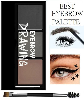 USBK Eyebrow Powder Palette Shaping Kit with Brush - Waterproof, Long Lasting 7.2 g(MULTI-COLOR)
