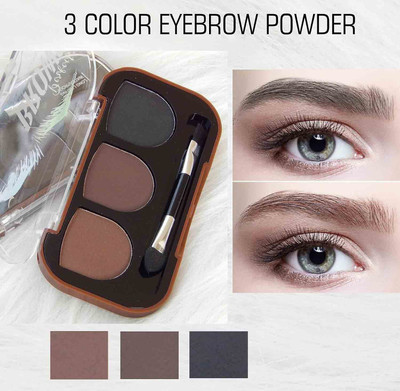 REIMICHI 3 color eyebrow powder palette Eye brow pencil for Women 9 g(MULTI)