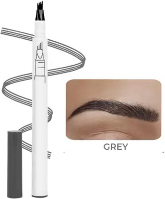 AFARAXIA Eyebrow Tattoo Pen Fork 4 Tips Applicator Creates Natural Looking Brows 1 g(Grey)