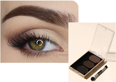 Maryville soft and smooth new matte eyebrow palette easy to use pack of 1 9 g(multi color)