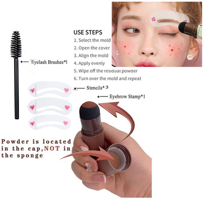 tanvi27 PROFESSIONAL Eyebrow Stamp Waterproof, One Step Brow Stamp Stencil Eyebrow Stencil(3)