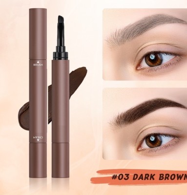 Emijun Eyebrow Cream Gel With Brush 2IN1 Brow Brush Long-lasting & Waterproofv 1.8 g(dark brown)