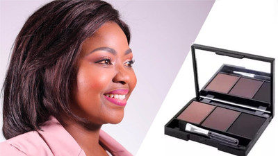 Wiffy Eyebrow Powder Cake Palette With Brush 10 g(MULTICOLOR)