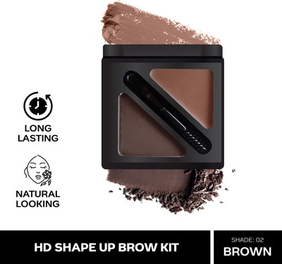 FACES CANADA HD Shape Up Brow Kit | Eyebrow Duo Kit | Long-Lasting | Natural Looking 2.8 g(Brown)