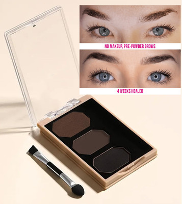 Latixmat Waterproof Natural Look Eyebrow enhancer palette With 3 Shades 7.2 g(Multicolor)