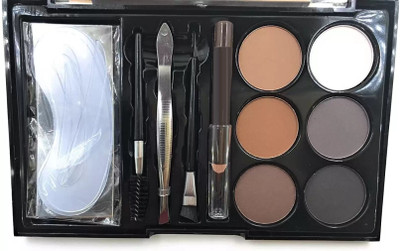 GULGLOW99 Eyebrow Makeup Palette,13 in1 Eyebrow Define Brows Contour Powder Kit 8 g(MULTICOLORS)