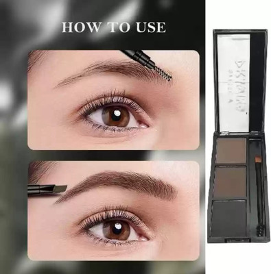 HUZURLU High Quality Brow Kit, Eyebrow Kit to Shape, Define and Fill the Eyebrows 7.2 g(MULTI COLOR)
