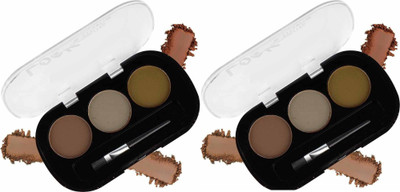Latixmat Eyebrow Powder Cake with brush Brow Palette Eyebrow Enhancer Waterproof 10 g(multicolor)