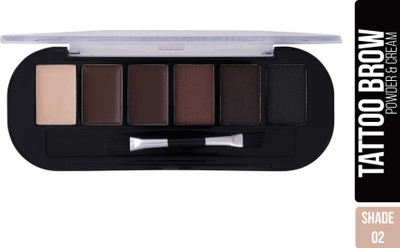 Shryoan Tattoo Brow Powder & Cream Eyebrow Palette | Highly Pigmented & Long Lasting 4 g(Multicolor 02)