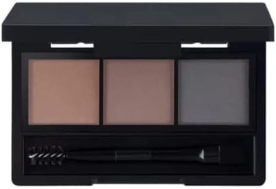 Ashyra Eyebrow Drawing Palette 3 Shades With 1 Brush 6 g(Multicolour)