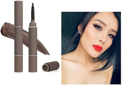 AFARAXIA Waterproof Eyebrow Cream Pen with Brush Lasting Not Smudge 1 ml(brown)
