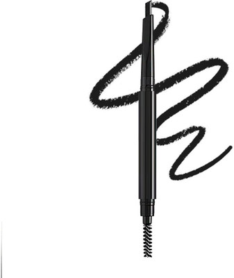 tanvi27 Automatic Twin Eyebrow Pencil Waterproof Smudge-proof Triangle Eyebrow Pencil 1 g(Black)