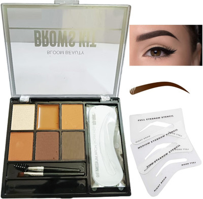WECHARMERZ Professional Eyebrow Cream & Colour Brows kit Palette 9.5 g(Multicolor)