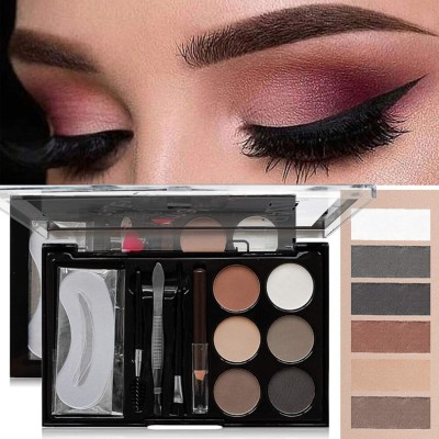 Cosluxe Eyebrow Makeup Palette,13 in1 Eyebrow Define Brows Contour Powder Kit, - 02 1 g(SET-02)