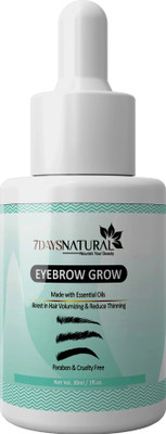 7days natural Eyebrow & Eyelash Growth Oil For Women - Strength with Pure Natural 30 ml(gold)