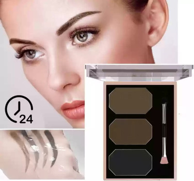 HUZURLU Eyebrow Enhancer Eyebrow Palette And Waterproof 9 g(MULTICOLOR)