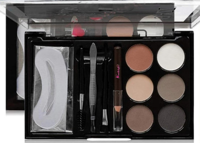 feelhigh professional 13 in 1 Eyebrow Define Brows Contour Powder Kit-02 1 g(multicolor)