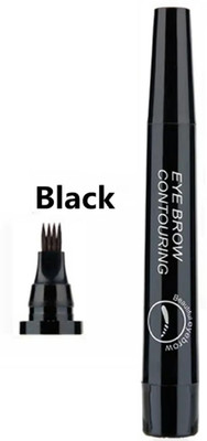 nn perfect soft and smooth new eyebrow filer pen for all look eye brows 2.5 g(BLACK)