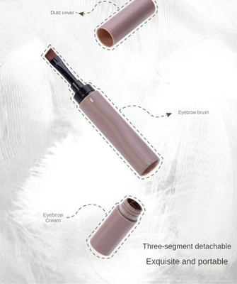 Emijun Eyebrow Definer Makeup Pen Creates Natural Looking Precise Brow Definer 1.8 g(grey)