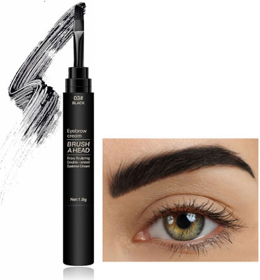 HUZURLU Eye Brow Artist Long-Lasting Automatic Eyebrow Pencil & Brush-68 1.8 g(black)