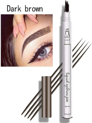 HUZURLU Tattoo Eyebrow Pen With 3 Tips Brow Pen 1 ml(brown)