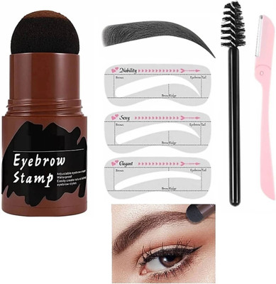 Earthcon The Secret to Effortless Brows: One Stamp, Endless Possibilities 1.1 g(Black and Brown)