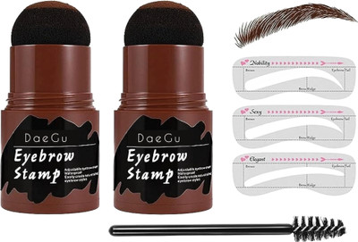 glowease Eyebrow Stamp and Eyebrow Stencils Kit - Eyebrow Stamp and Shaping Kit 2 g(Dark Brown)
