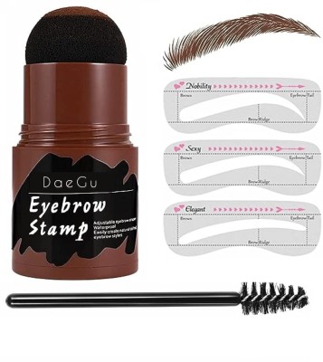 Daegu Eyebrow Stamp Shaping Kit with 3 Eyebrow and Hairline Stick (light) 10 g(light brown)