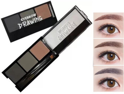 Herrlich NEW PROFFEICNAL MAKEUP PRODUCT 3 IN 1 EYEBROW PALETTE 15 g(MULTICOLOR)
