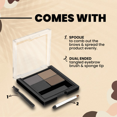MARS Instant Eyebrow Powder Cake Palette With Brush 8 g(Smoky-545)