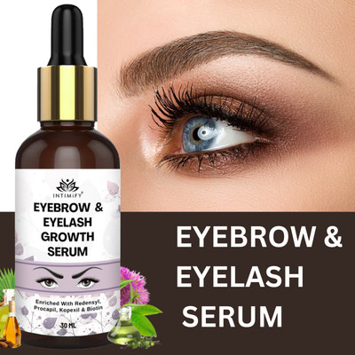 INTIMIFY Eyebrows & Eyelash Hair Growth & Volume Serum for Long & Thick Eyebrows Women 30 ml(White)