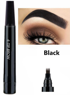 GABBU Eyebrow Pen with a 4 Micro-Fork Tip Tattoo Black 1 g(black)