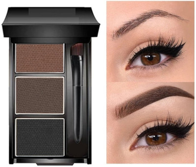 Arcanuy Smudge Proof Ultimate Kajal & Eye Shadow & Brow Shaping Palette 7.2 g(Multicolor)