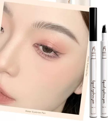 SHENY COLORS 4 Head Fine Sketch Liquid Eyebrow Pencil Tattoo for eyes 1 ml(BLACK)