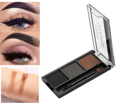Vyomiris Eyebrow Powder Kit Powder With Brush | Long-Lasting 7.2 g(Multicolour)