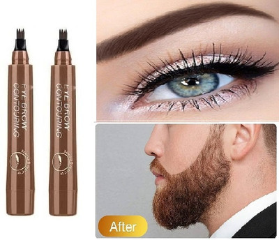 Emijun 4 way tatto Pen Eyebrows Liquid Makeup Pen Long Lasting 5 g(brown)