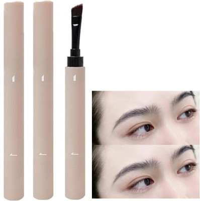 AFARAXIA Long lasting Waterproof Eyebrow Cream Pen with Brush Lasting Not Smudge combo 2.4 g(Drack grey)