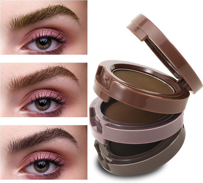 GABBU 3 Color eyebrow Powder Palette, Waterproof(multicolor)