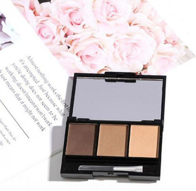 winry 3 in 1 EyeBrow Powder With Eyebrow Eyeborw Palette pack of 1 10 g(MULTICOLOR)