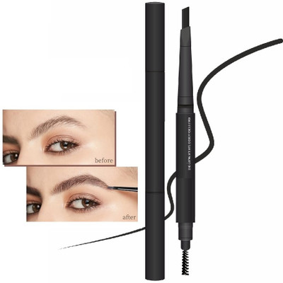 NADJA 2-in-1 Eyebrow Pencil | Effortless Filling & Precise Shaping with Spoolie Styler(BLACK)
