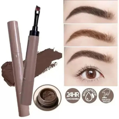 Jiwoo 2in1 Eyebrow Shaping Gel and Eyebrow Brush 1.8 g(grey brown)