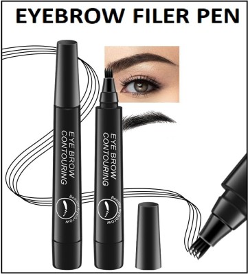 Neycare new eye brow filer pen easy to use long lasting pack of 1 2.5 g(BLACK)